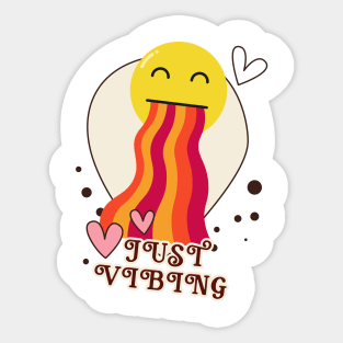 Just Vibing Sticker